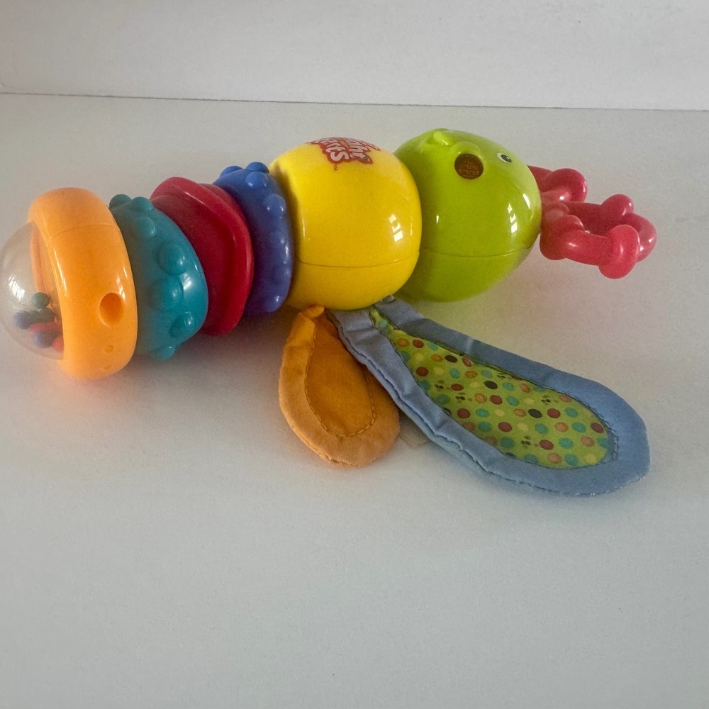 Bright Starts Twisty Bug Dragonfly Butterfly Light Up Music Baby Rattle WORKS - Picture 13 of 16